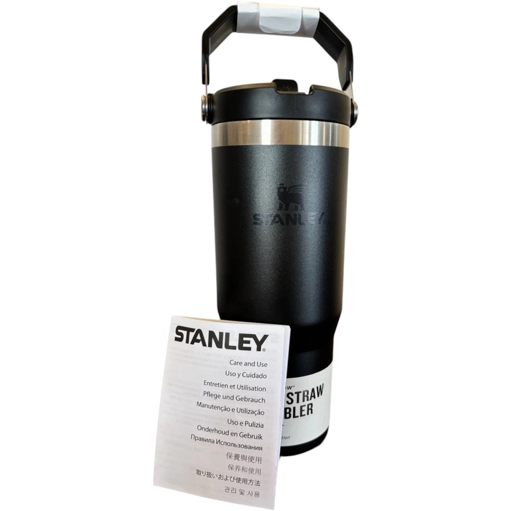 Stanley IceFlow 2.0 Flip Straw Tumbler w/ Handle 30oz Black 10-09993-341 NEW
